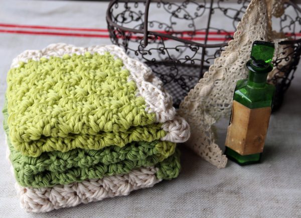 crochet-washcloth-greens