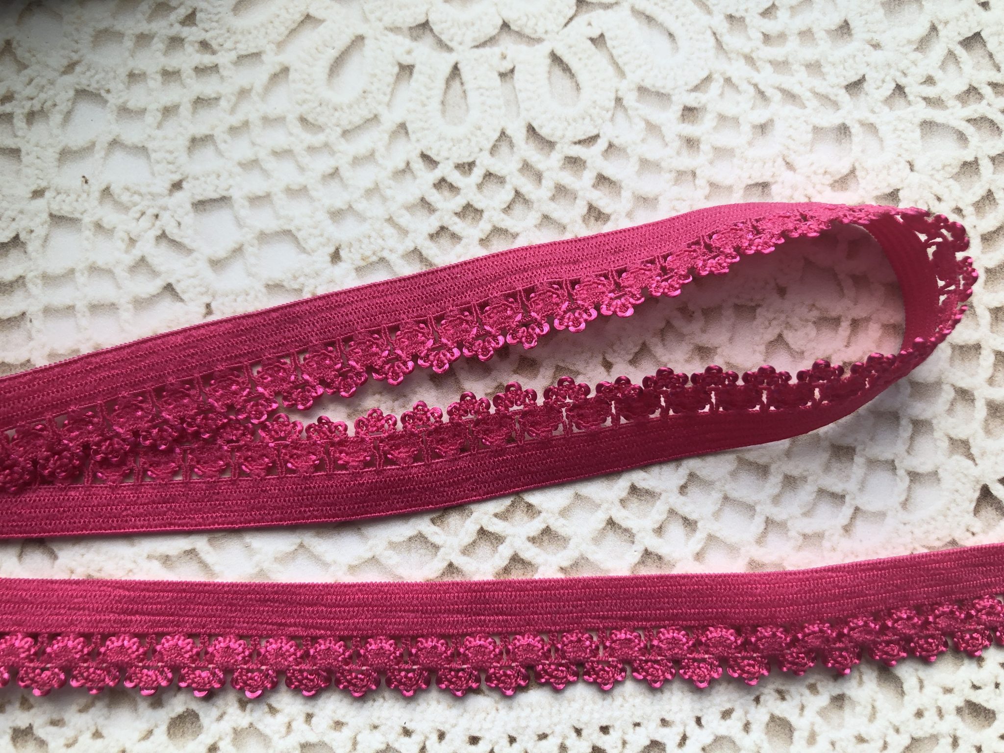 Picot Edge Lingerie Elastic 14mm Various Colours The Dressmakers Closet